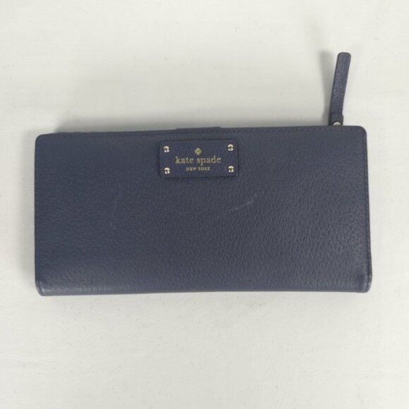 Kate Spade New York Folder Wallet Snap Closure Back Travel Wellesley Emperor 8x4 - Picture 3 of 12